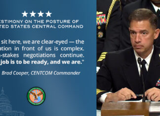 CENTCOM Commander Says Operation Epic Fury Weakened Iran’s Regional Strike Capabilities