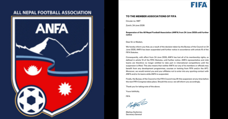 FIFA Suspends Nepal Football Body Over Third-Party Interference