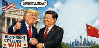 Trump Mocks Birthright Ruling — “Congratulates” China on the “WIN”