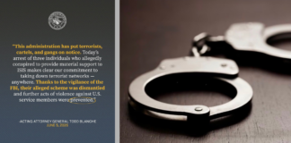 FBI Arrests Three Americans Accused of Funding ISIS, Plotting Attacks on U.S. Troops