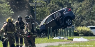 Gas Line Secured After Vehicle Crash Closes Ox Road in Fairfax County