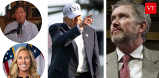 Trump Attacks Carlson, Greene and Massie in Truth Social Post