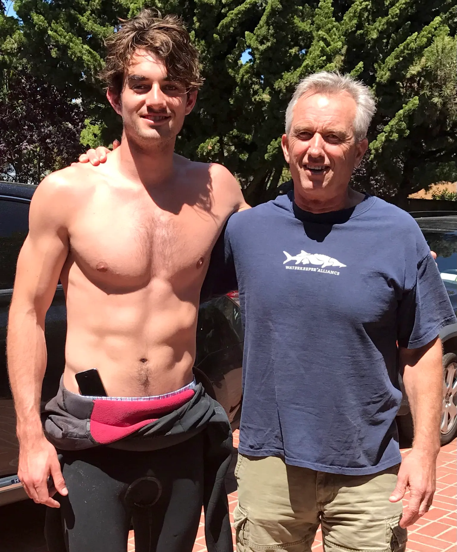 Conor Kennedy with his father, Robert F. Kennedy Jr.