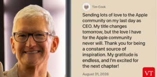 Tim Cook Thanks Apple Community on Final Day as CEO