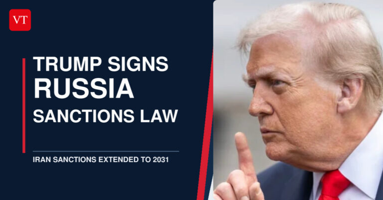 Trump Signs Law Expanding Russia Sanctions, Extending Iran Act