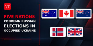 Five Nations Condemn Russian Elections in Occupied Ukraine