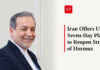 Iran Offers U.S. Seven-Day Plan to Reopen Strait of Hormuz