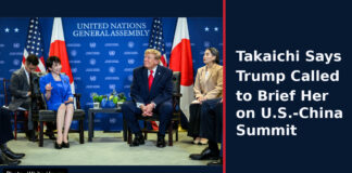 Takaichi Says Trump Called to Brief Her on U.S.-China Summit Trump Takaichi phone call concerning the U.S.-China summit and Japan-U.S. cooperation