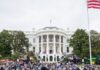 Trump Announces $8 Billion Harvest Fuel Relief for Farmers President Donald Trump delivers remarks at a Great American Agriculture Celebration at the White House, with tractors on the South Lawn — Harvest Fuel Relief Program.
