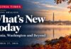 What’s New Today: Virginia, Washington and Beyond. Virginia morning briefing October 27, 2026
