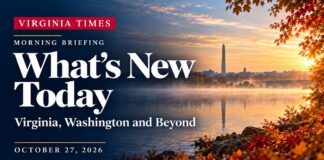 Virginia morning briefing October 27, 2026