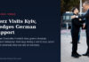 Merz Visits Kyiv, Pledges Support Amid Reported Drone Attacks Friedrich Merz and Volodymyr Zelenskyy shake hands in Kyiv