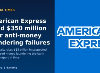 American Express Bank Fined $350 Million Over Anti-Money Laundering Failures
