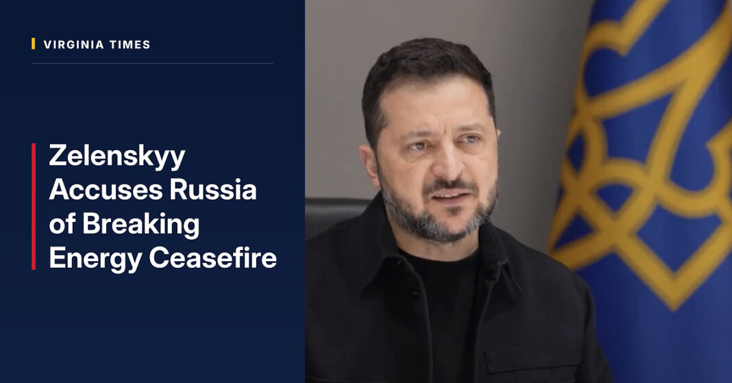 Ukrainian President Volodymyr Zelenskyy speaks at the Warsaw Security Forum about an energy ceasefire.