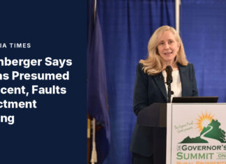 Spanberger Says Lucas Presumed Innocent, Faults Indictment Timing Virginia Gov. Abigail Spanberger speaking at the Governor's Summit on Rural Prosperity. (File Photo: Abigail Spanberger via X)