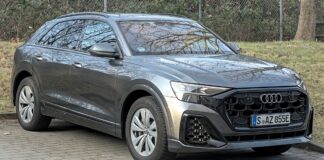 An Audi Q8 SUV, one of the models reported to be built at Audi's planned assembly plant in Macon, Georgia
