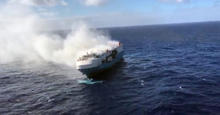 8 sailors missing as 2 tankers burn in Romanian Black Sea waters