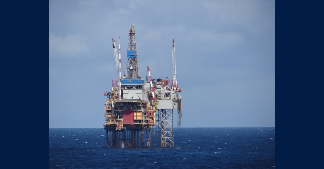 Offshore drilling platform at sea - file photo