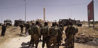 File photo: IDF soldiers in Yatta, in the Hebron area of the West Bank