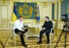 Zelenskyy Says He and Trump Differ on How to End Russia’s War Volodymyr Zelenskyy speaks with an interviewer from The Sun for an article about Zelenskyy and Trump