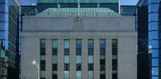 Bank of Canada rate hike: the Bank of Canada facade on Wellington Street in Ottawa (file photo)