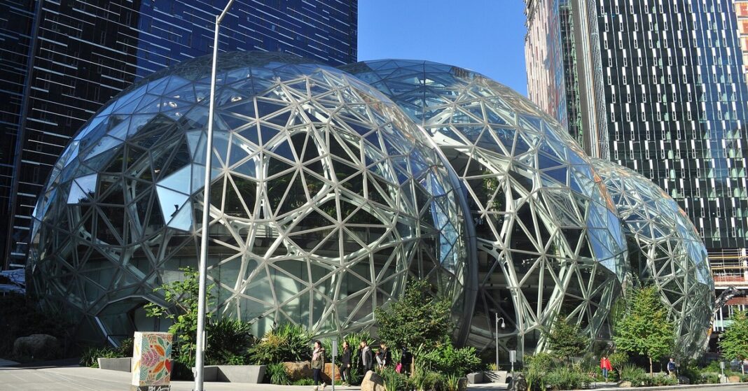 The Amazon Spheres at Amazon's headquarters in Seattle — Amazon Q3 results