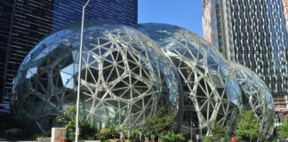 The Amazon Spheres at Amazon's headquarters in Seattle — Amazon Q3 results