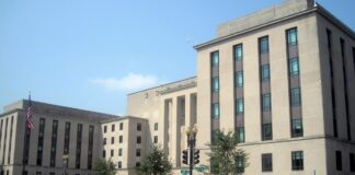 The Harry S. Truman Building in Washington, headquarters of the U.S. Department of State — Ukraine security funding halt