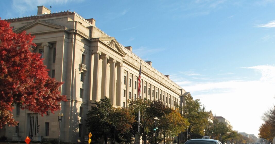 The U.S. Department of Justice headquarters in Washington, D.C.