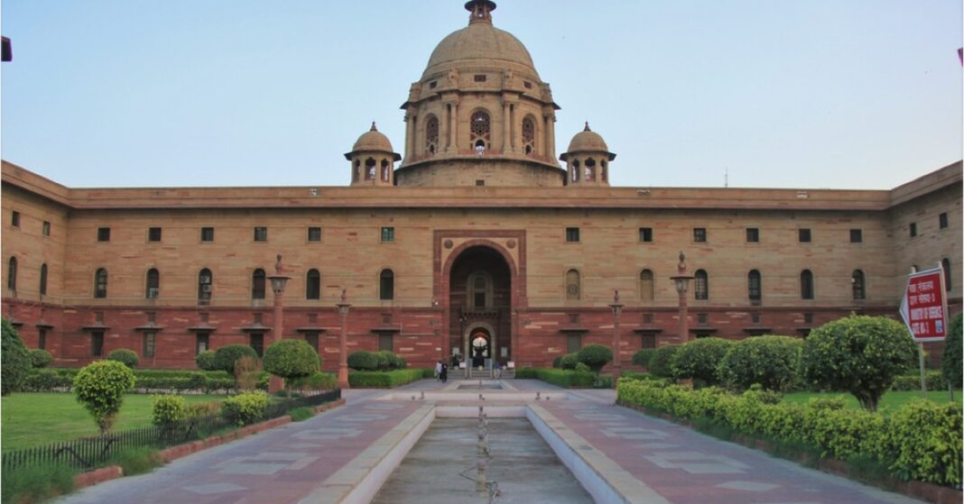 South Block in New Delhi, a building that has housed India’s Ministry of External Affairs.