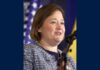 Iowa Sues OpenAI, Accusing It of Misleading Parents on ChatGPT Safety Iowa Attorney General Brenna Bird speaking at a microphone as Iowa sues OpenAI over ChatGPT safety.