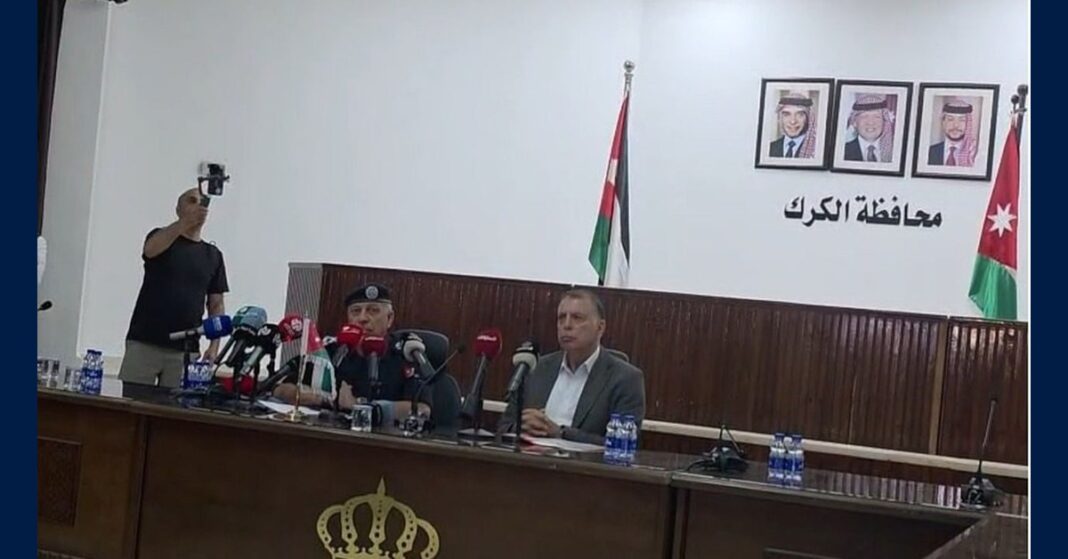 Jordan's public security director and interior minister at a news conference on the Karak church attack