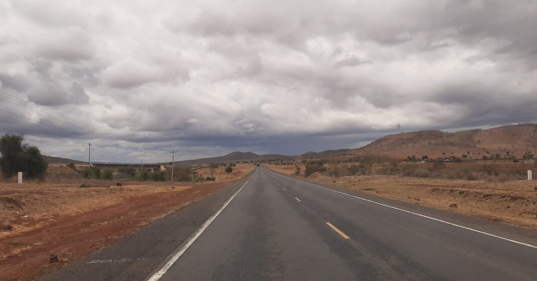 The Nairobi-Mombasa highway near Tsavo, Kenya - file photo