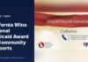 California Wins National Medicaid Award for Community Supports NAMD graphic naming California a 2026 Spotlight Awardee for Medi-Cal Community Supports, beside a Virginia Times headline panel