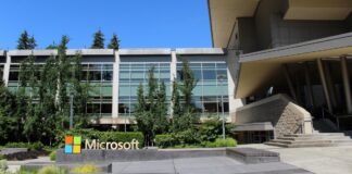 Microsoft headquarters in Redmond accompanying Microsoft earnings coverage.