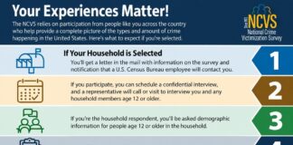 National Crime Victimization Survey household interview steps (Bureau of Justice Statistics)