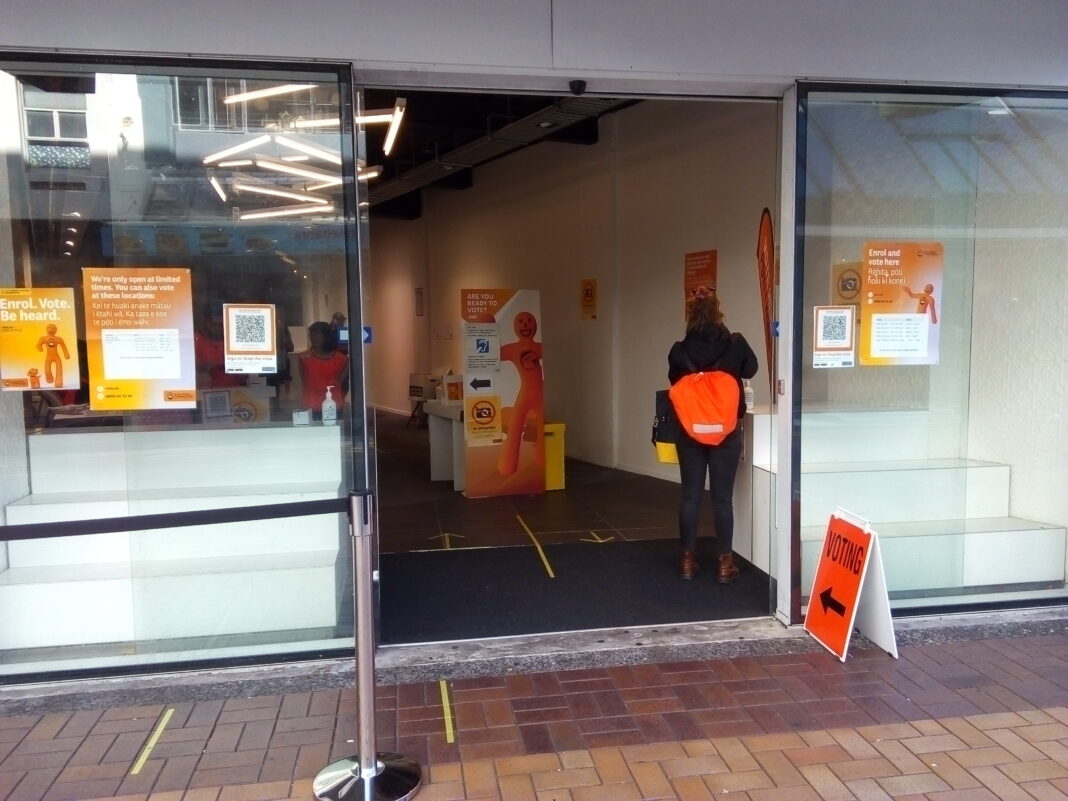 Advance voting place in Wellington, New Zealand