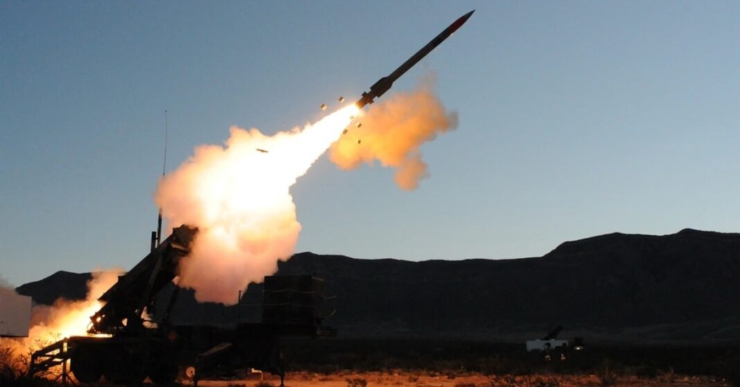 A Patriot air defense missile launcher, the system covered by the US-approved Patriot sale to Ukraine