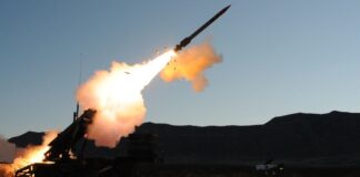 A Patriot air defense missile launcher, the system covered by the US-approved Patriot sale to Ukraine