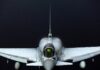 UK to Fly RAF Typhoon Missions Defending Saudi Arabia An RAF Typhoon fighter jet in flight