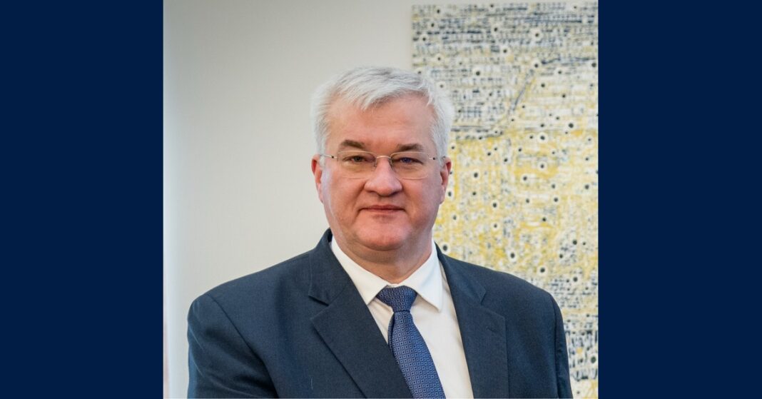Ukrainian Foreign Minister Andrii Sybiha in a file photo accompanying his appeal for Oleshky evacuation corridors.