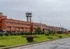 Tribhuvan International Airport in Kathmandu, where a bird strike at Kathmandu airport disrupted flights