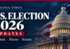 Election 2026 Live Updates: Virginia Races and the Fight for Congress Virginia Times U.S. Election 2026 Updates banner with the U.S. Capitol dome and American flag — Virginia, House, Senate.